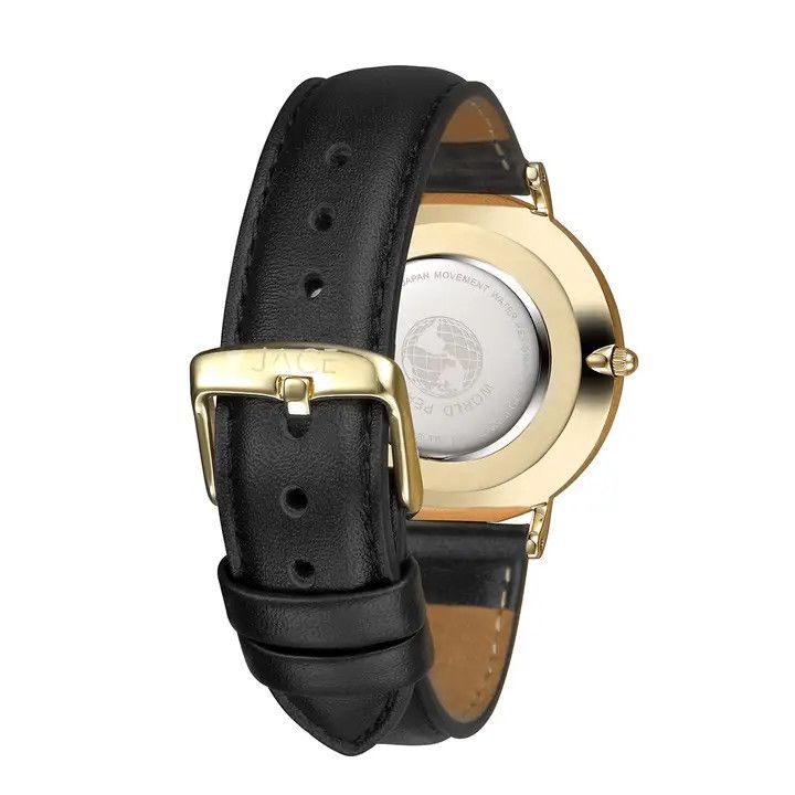 "Milan" Women`S Leather Black Band Watch