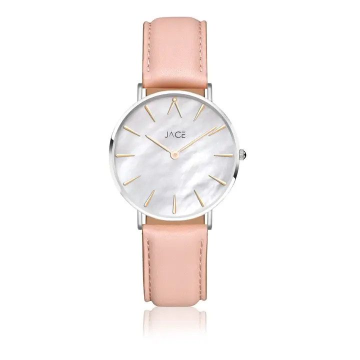 &quot;Mumbai&quot; Women`S Leather Pink Band Watch
