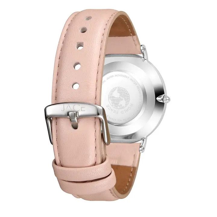 "Mumbai" Women`S Leather Pink Band Watch