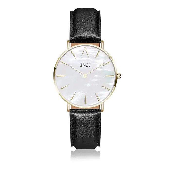 &quot;Milan&quot; Women`S Leather Black Band Watch