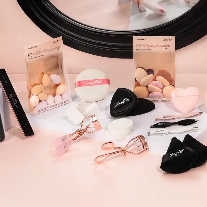 Makeup Powder Puff Heart (2PC,Pink)