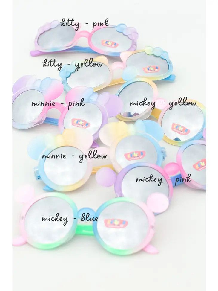 Theme Park Sunglasses, Color/Character: Pink/Minnie