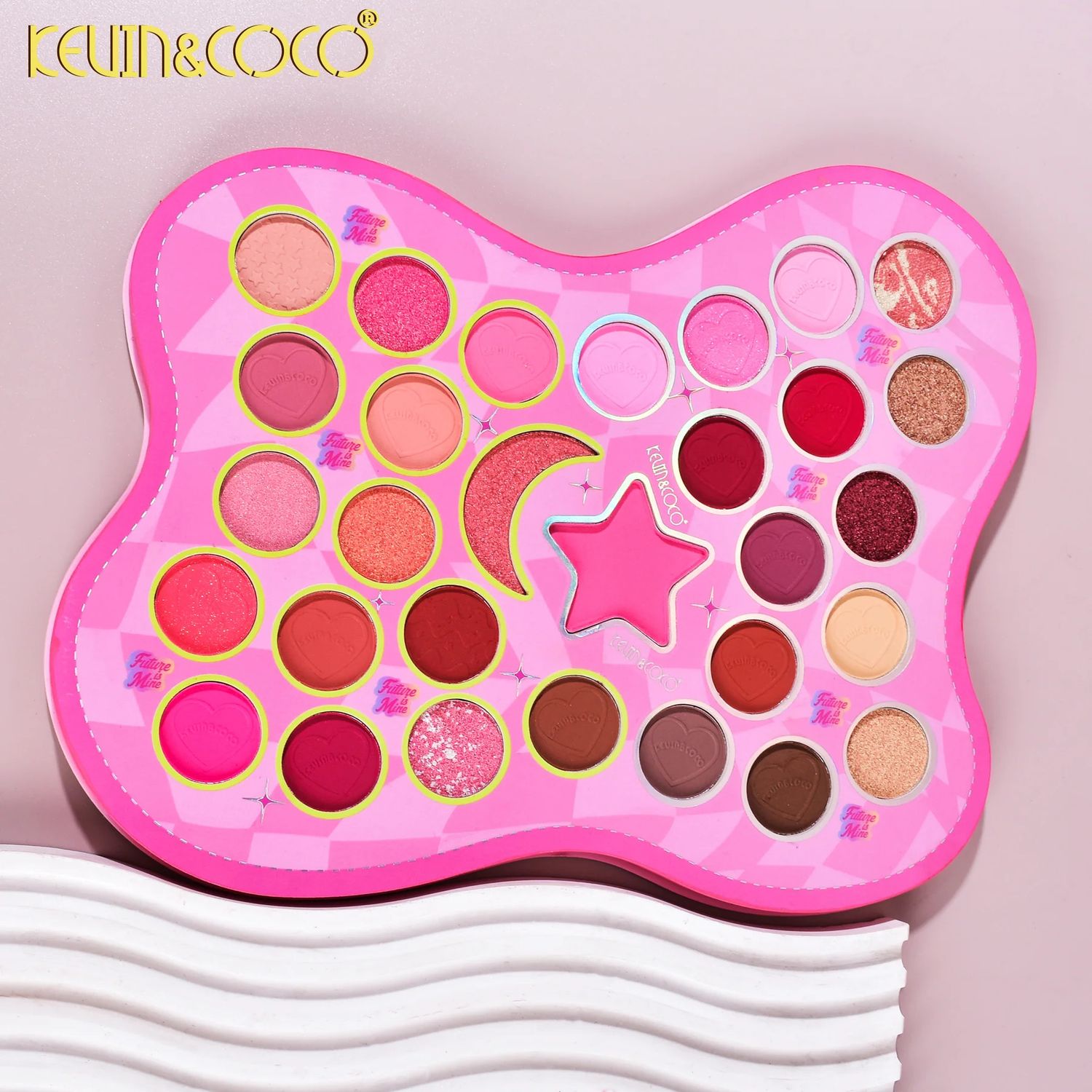 KEVIN&amp;COCO Be You Tiful 30 Color Face Palette Pink