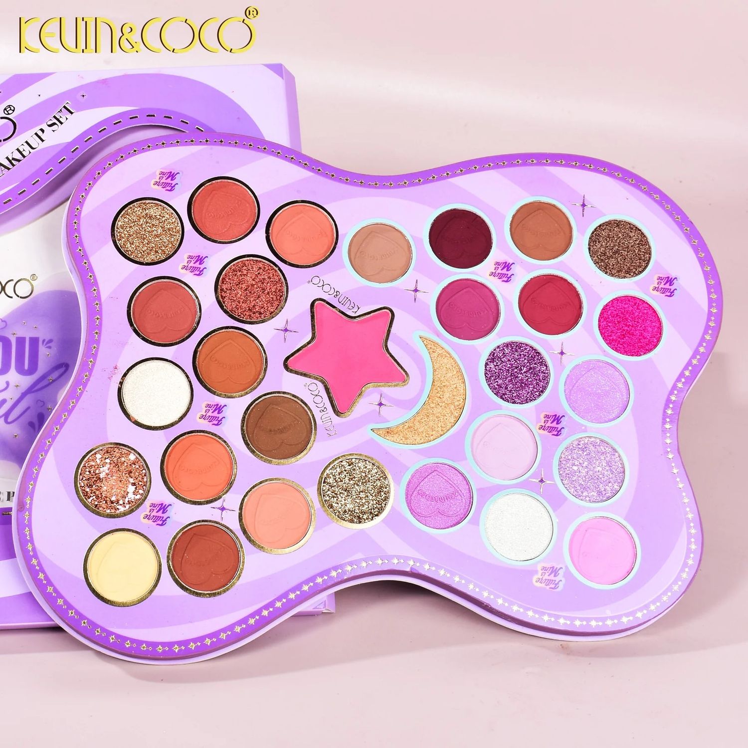KEVIN&amp;COCO Be You Tiful 30 Color Face Palette Purple