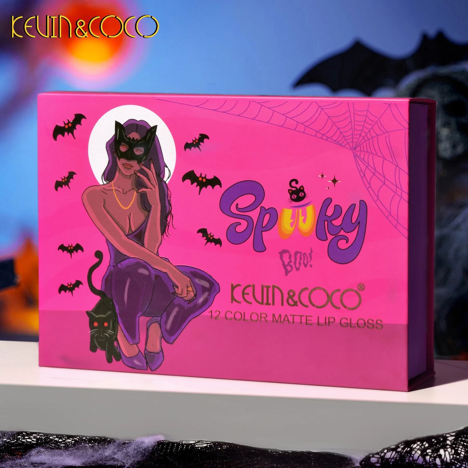 KEVIN&amp;COCO 【Halloween Edition】12-Color Spooky Boo Lip Gloss Set