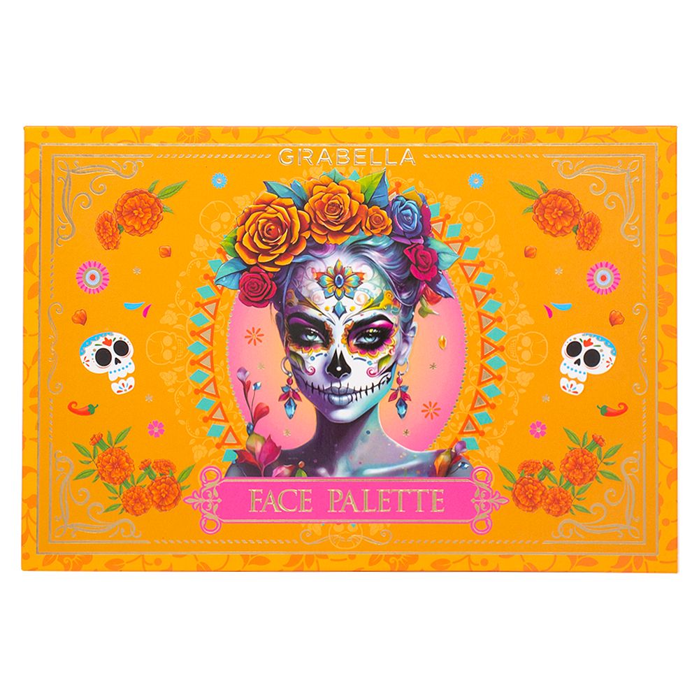 M-6-61324 Girabella 54 Color Day of The Dead Eyeshadow Palette
