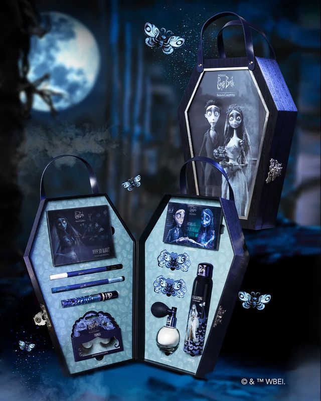 Beauty Creations Tim Burton&#39;s Corpse Bride x Beauty Creations Color Cosmetics Collection PR