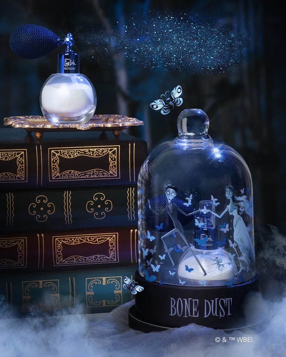 Beauty Creations Tim Burton&#39;s Corpse Bride X Beauty Creations &quot;Bone Dust&quot; Body &amp; Hair Shimmer