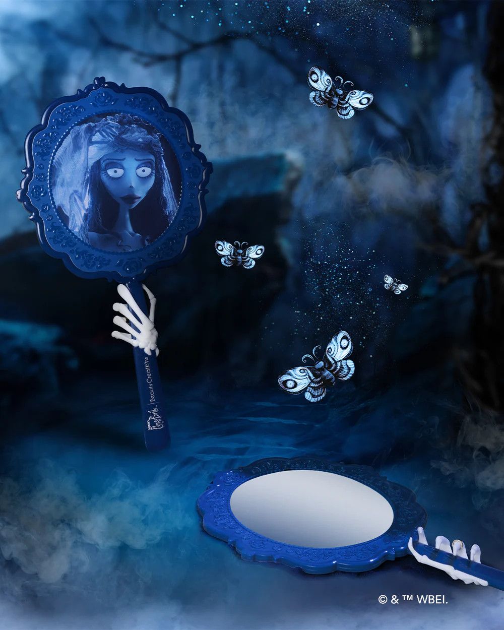 Beauty Creations Tim Burton&#39;s Corpse Bride X Beauty Creations &quot;Learn Your Vows&quot; Handheld Mirror