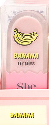 S.he LP-1034 Popsicle Lip Gloss, Flavor: Banana