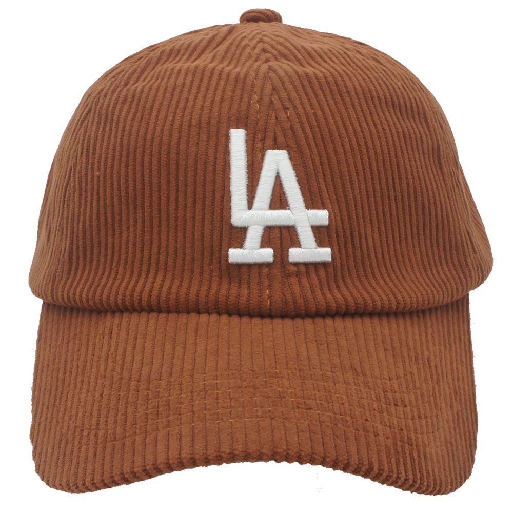 Corduroy LA Fashion  Ball Cap , Color: Cognac