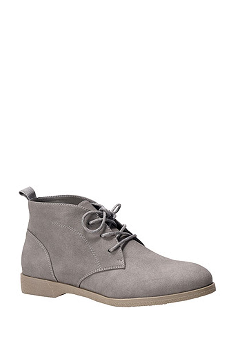Stylish Laced Up Sneaker Boot, Color: Grey, Size: 5 1/2