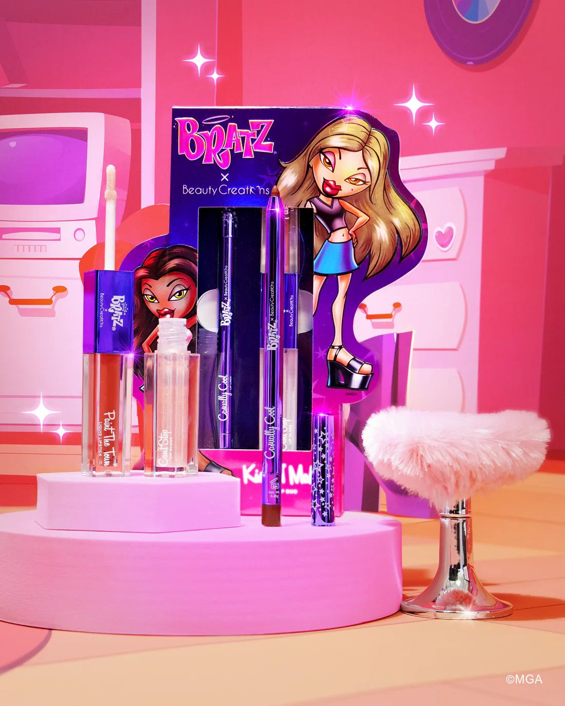 Bratz X Beauty Creations Kiss N&#39; Makeup Lip Plumping Duo