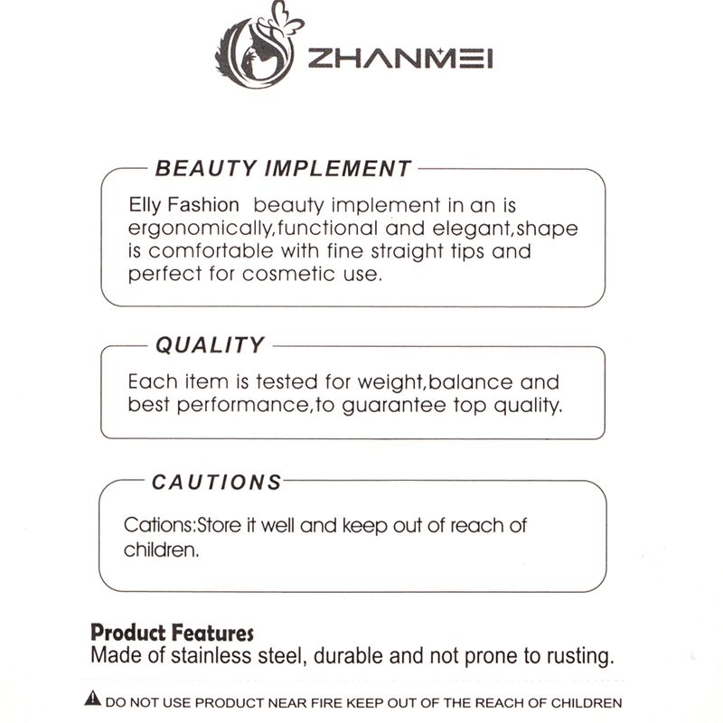 Zhanmei LVBS-017 Stainless Steel Beauty Cosmetic Scissors
