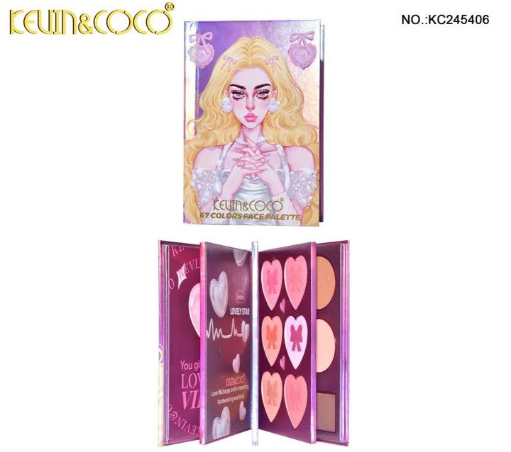 Kevin&amp;Coco Heart Bride 67 Colors Face Palette