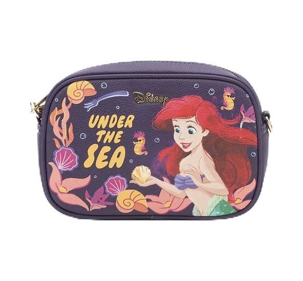 WondaPop Little Mermaid -- Ariel Double Zipper Crossbody/Shoulder Bag