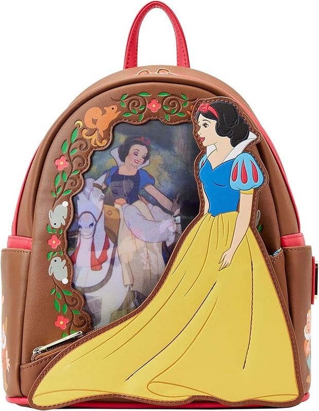 LOUNGEFLY DISNEY Snow White Lenticular Princess Series Mini Backpack