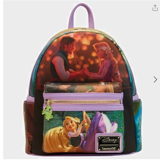 Loungefly Leather Disney Rapunzel Princess Scene Mini Backpack