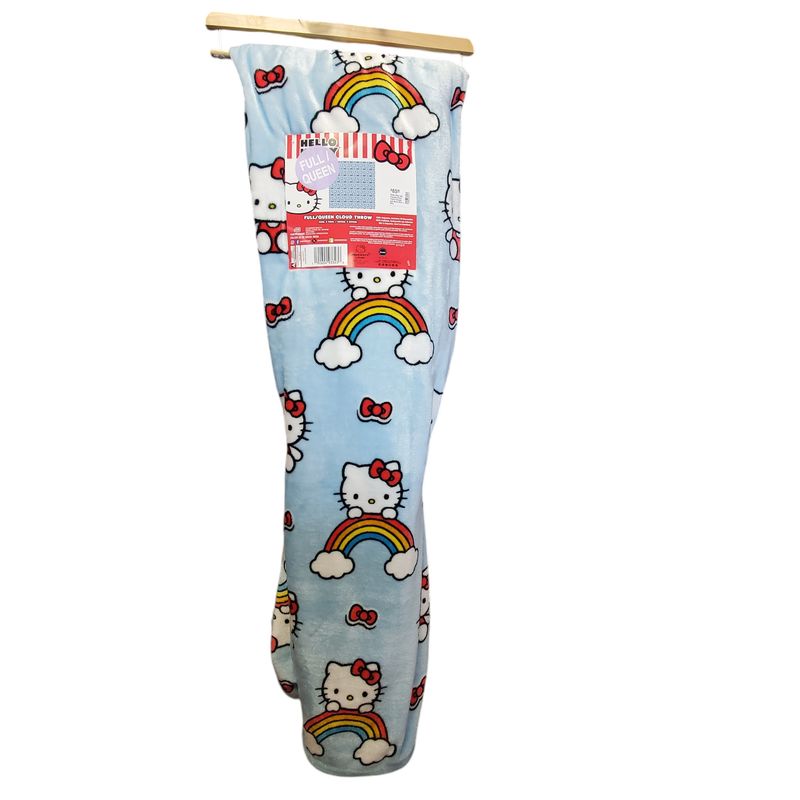 Hello Kitty and Friends Cloud Throw Clouds and Bows 90in. x 90in.