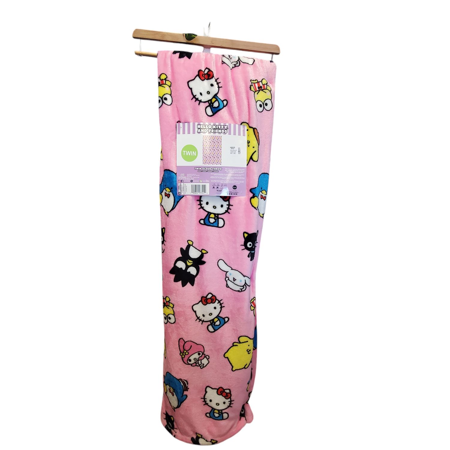 Hello Kitty and Friends Cloud Throw 60in x 90in Floating Fun