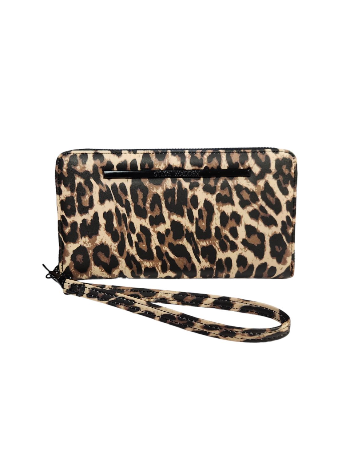 Steve Madden BZipp-L Zip Around Wallet Leopard