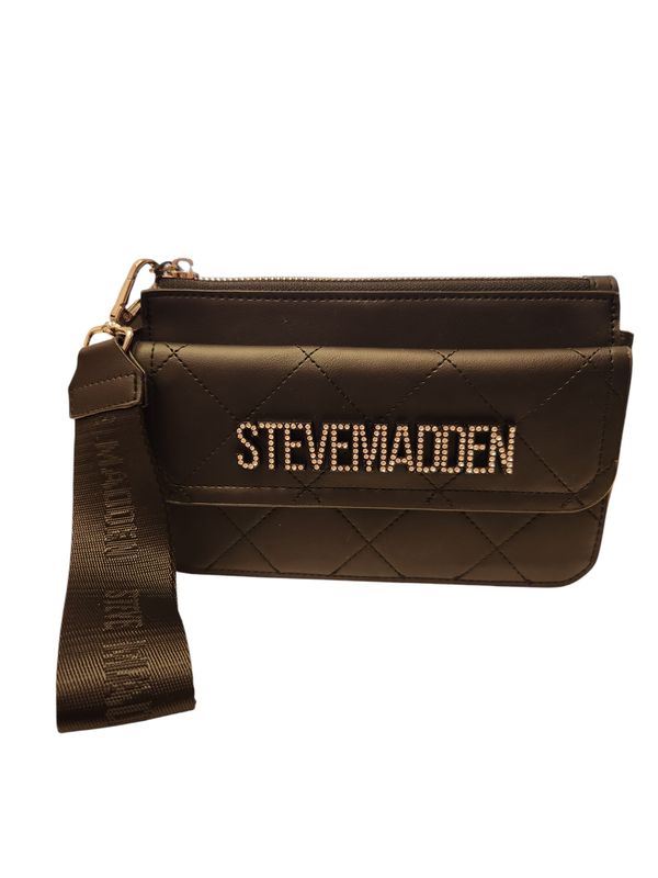 Steve Madden Bhaines2 Quilted Wristlet Black