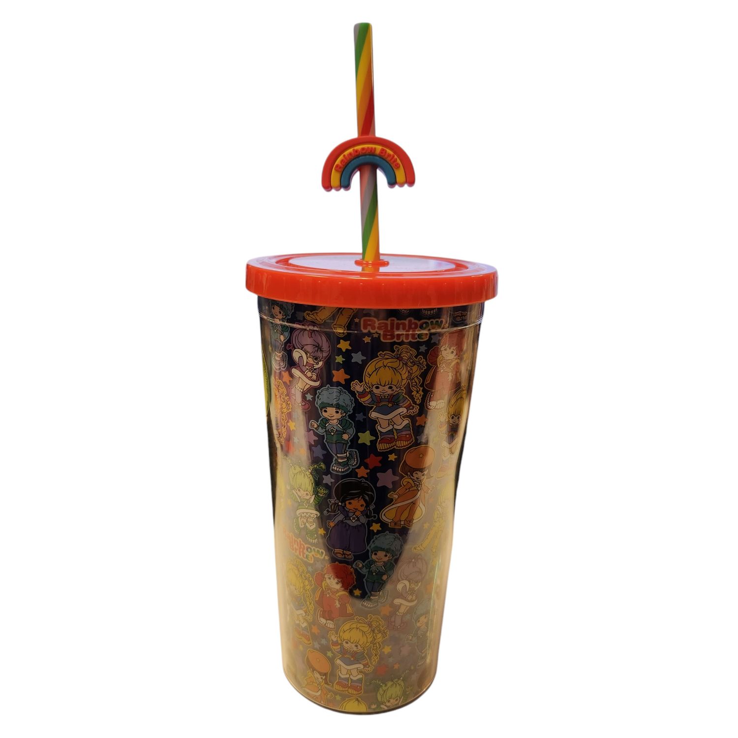Rainbow Brite Lid Cup w/Straw