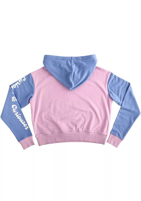 LOUNGEFLY X Disney Alice Rabbit Hole Crop Hoodie