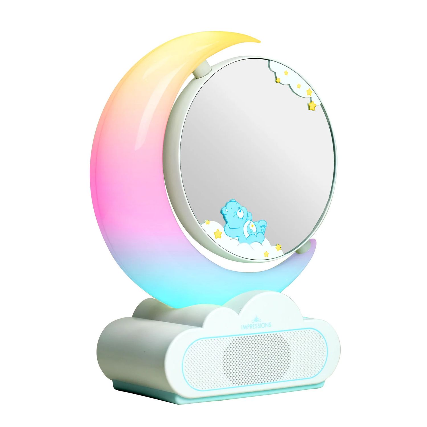 Impressions Vanity Care Bears™ Bedtime RGB Moon Lamp Makeup Mirror w/ Bluetooth Speaker