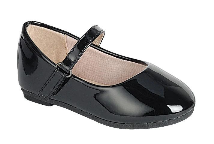 Supple-51KA Toddler Girl&#39;s MaryJane&#39;s , Color: Black, Size: 4