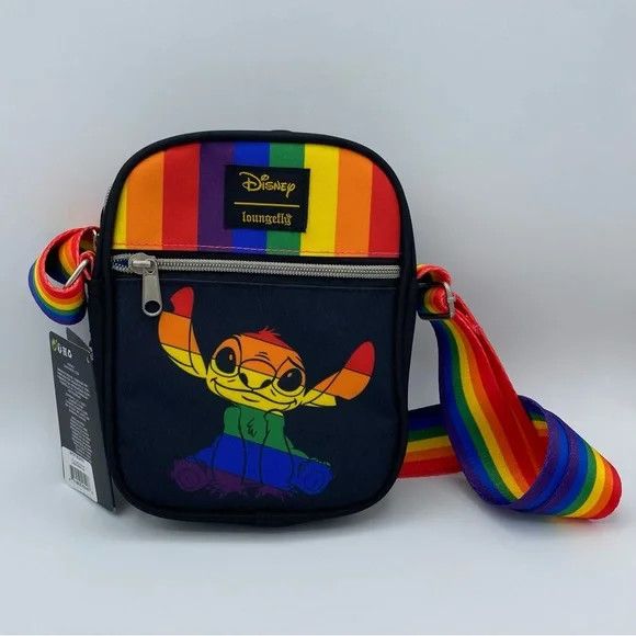 Loungefly Disney Stitch Pride Month Crossbody Bag