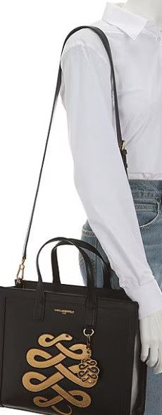 Karl Lagerfeld Paris Nouveau Tote Black Snake