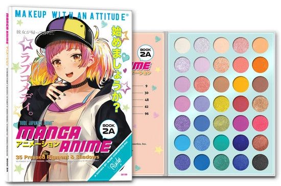 Rude Cosmetics Japanese Anime 35 Pressed Pigments &amp; Shadows