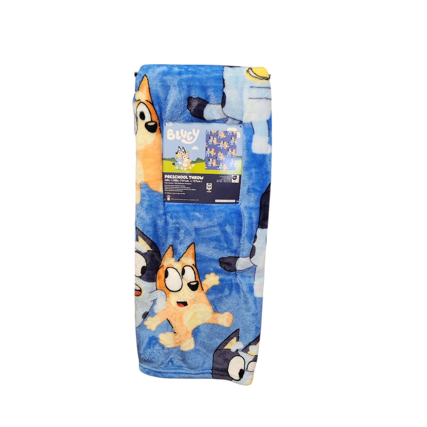 Character Silk Touch Throw, Character: Bluey, Size: 40in x 50in
