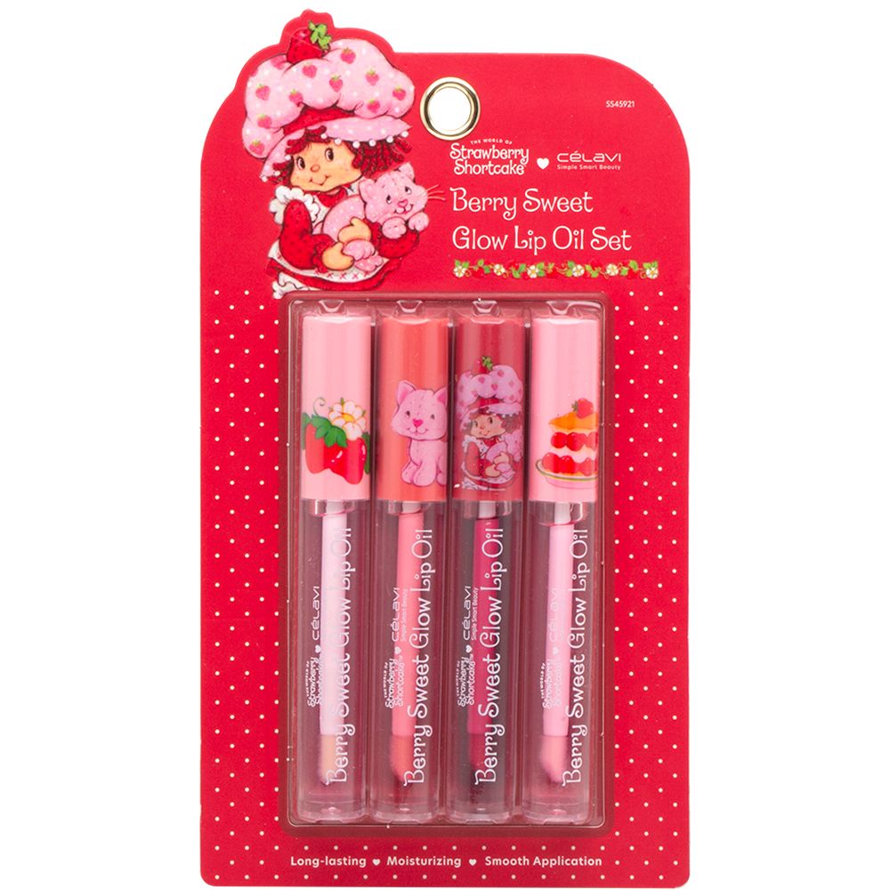Celavi Strawberry Shortcake Berry Sweet Glow Lip Oil Set
