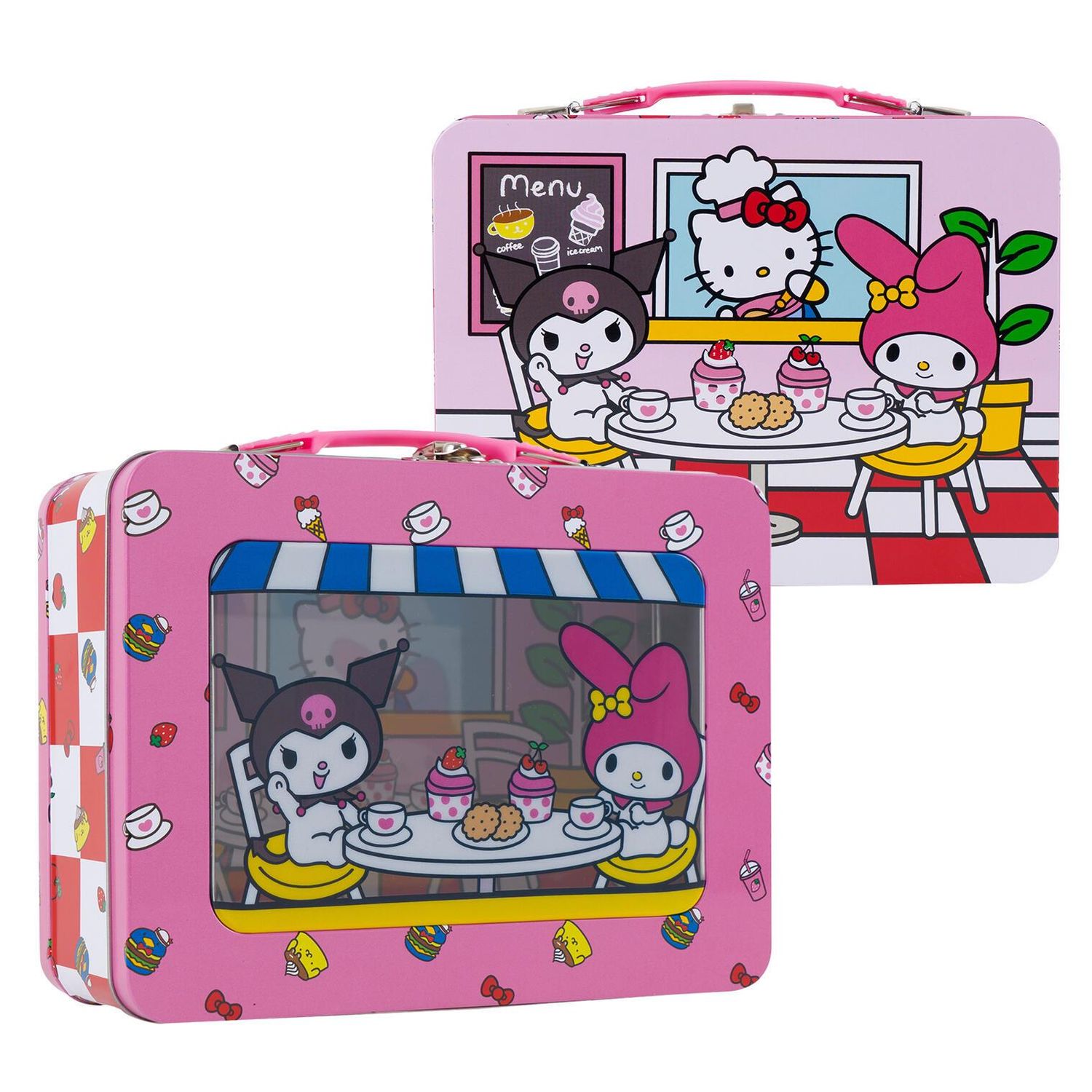 Sanrio Hello Kitty and  Melody Tin Lunch Box