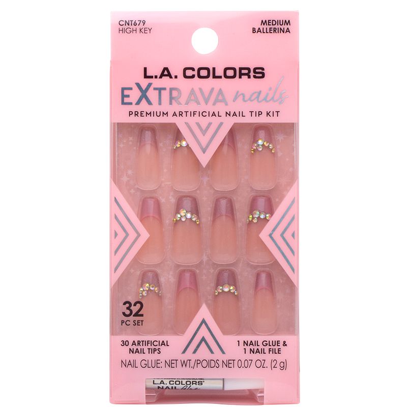 LA-CNT-6 L.A. COLORS EXTRAVA Nails Premium Artificial Nail Tip Kit