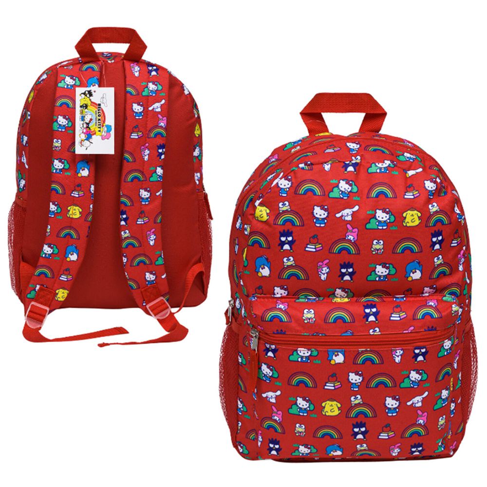 Hello Kitty and Friends Backpack, Size: Red Hello Kitty and Friends