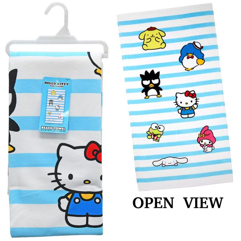 Sanrio Hello Kitty and Friends Microfiber Beach Towel