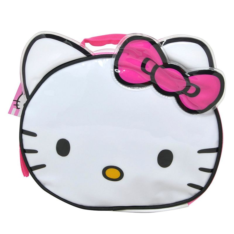 Sanrio Hello Kitty Head Shaped Lunch Bag Pink Bow