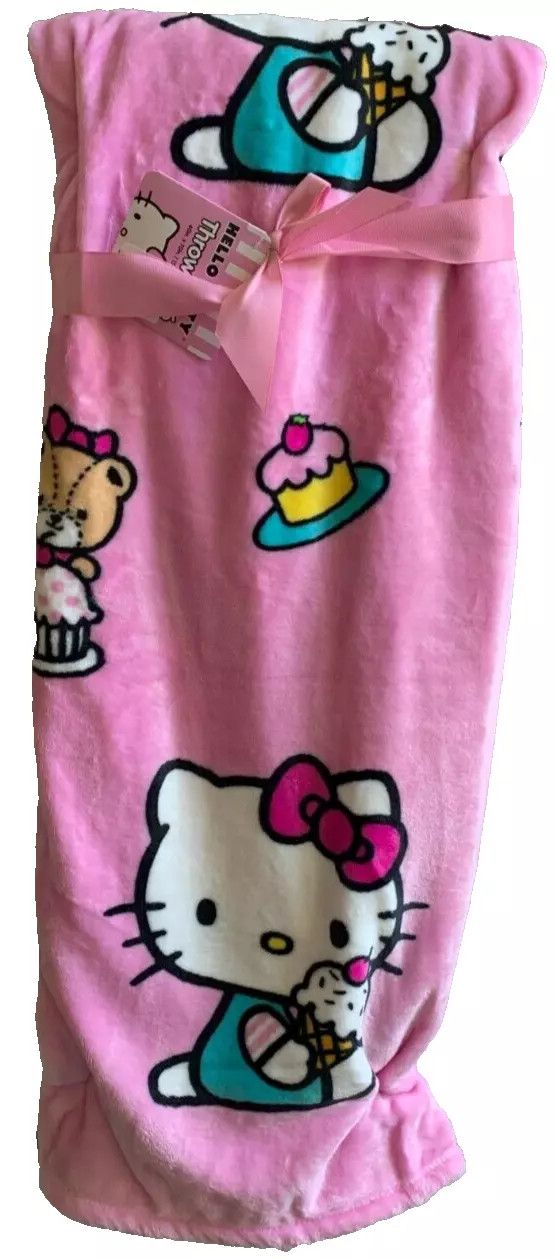 Hello Kitty Throw 60in. x 70in Cake and Ice Cream