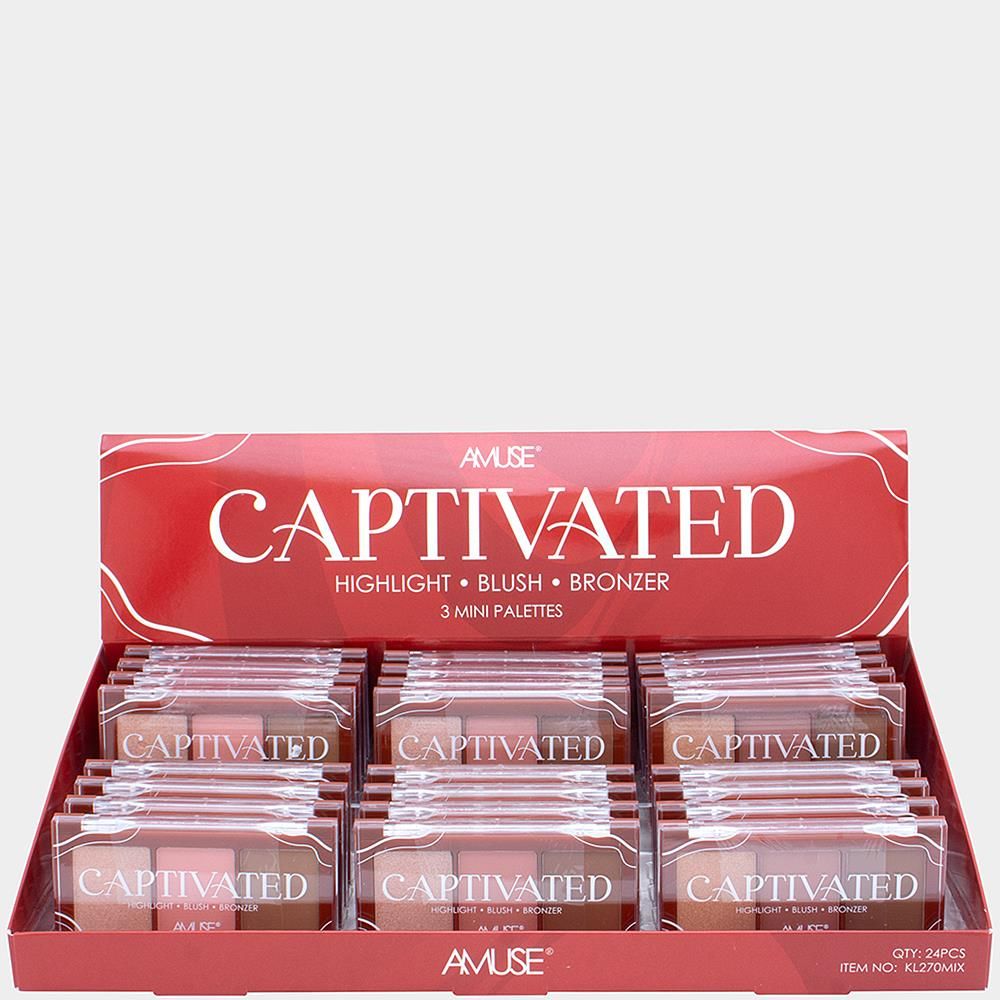 Amuse Captivated Highlight Blush Bronzer Palette