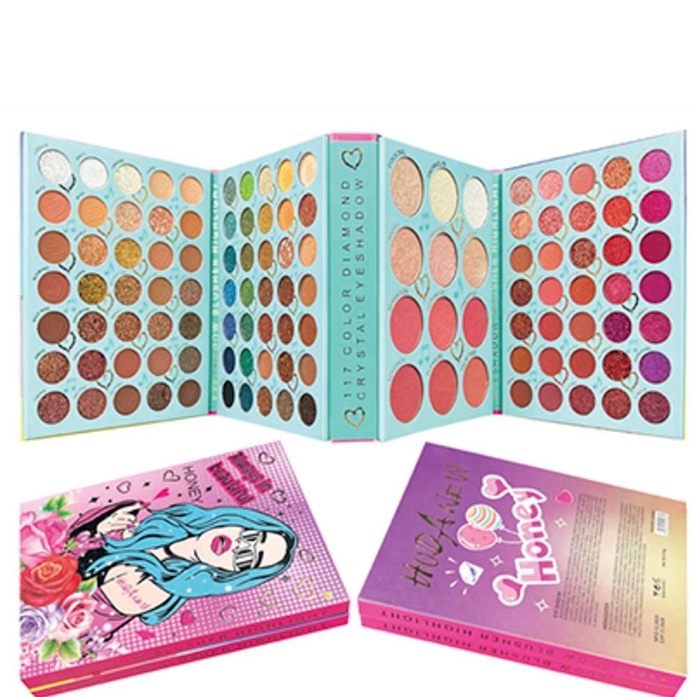 Huda New Always Beautiful Honey 117 Color Eyeshadow Book Palette