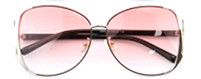 SG-92037 Fashion Round Butterfly Sunglasses, Color: Brown/Pink