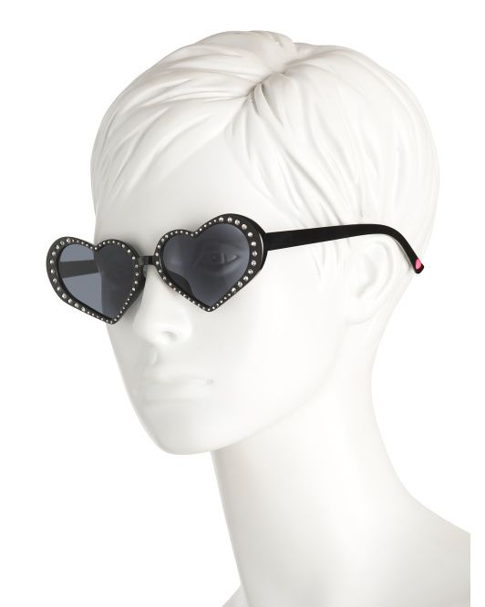 BETSEY JOHNSON 24mm Heart Sunglasses