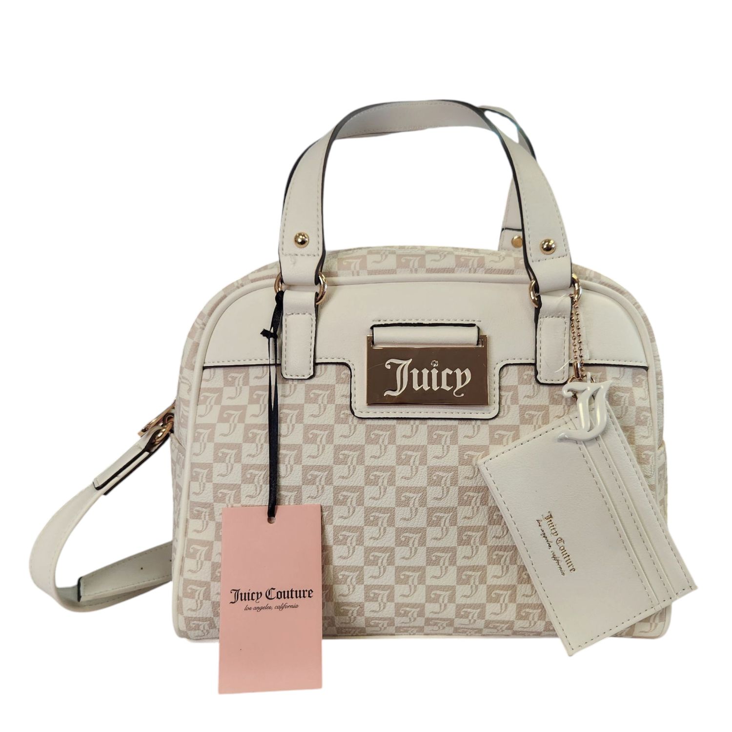 Juicy Couture Miss Juicy Satchel White/Crystal