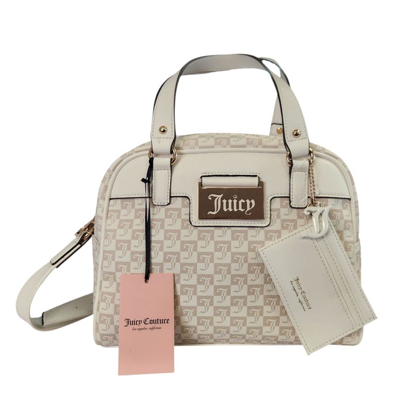 Juicy Couture Miss Juicy Satchel White/Crystal