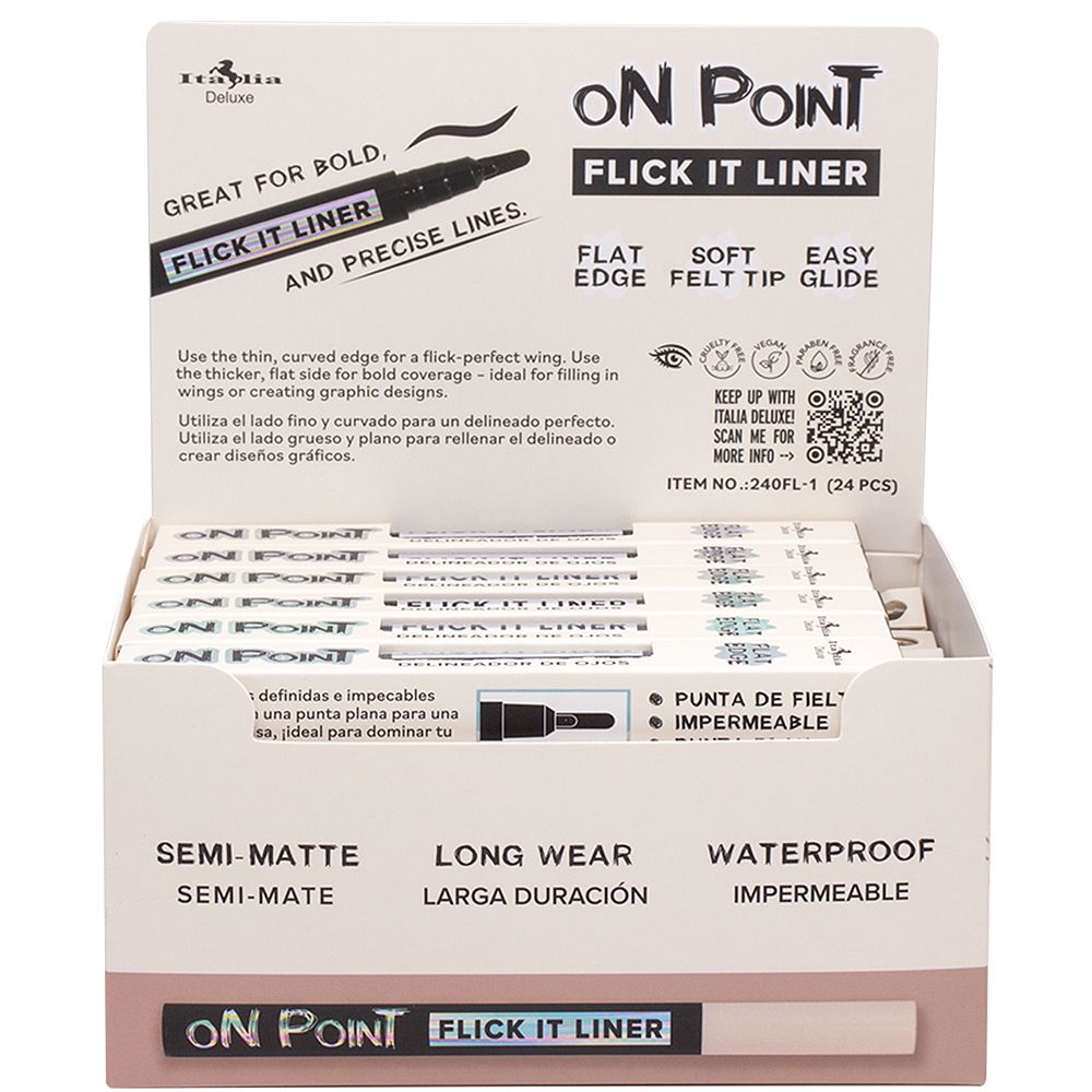 Italia Deluxe On Point Flick It Liner Black