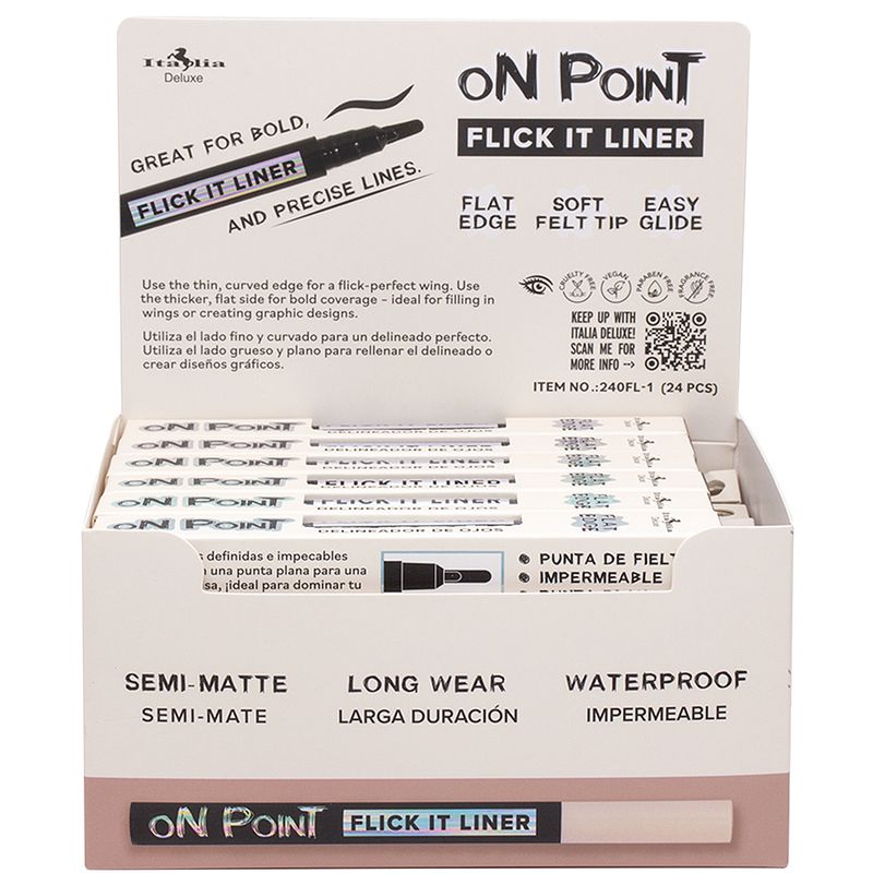 Italia Deluxe On Point Flick It Liner Black