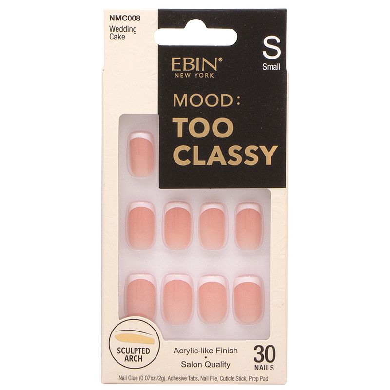 EBIN-NMC Ebin Mood Too Classy Press-on Nail Set Square French